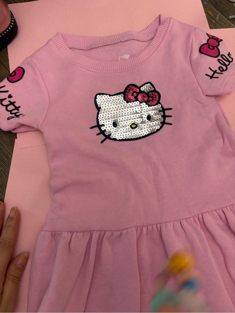 Hello Kitty Pink Sequin Front Dress